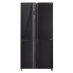 מקרר 4 דלתות מקפיא תחתון שחור 615 ליטר שארפ Sharp SJ-8620BG