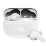 אוזניות אלחוטיות True Wireless עם כיסוי טעינה לבן ג'יי בי אל JBL Wave 200TWS White