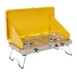 כירת גז לשטח ניידת 2 מבערים צהוב וולקנו אצטק Aztec Volcano Yellow