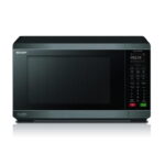 מיקרוגל דיגיטלי 32 ליטר SPACE MAX 1200W שטוח ללא צלחת שארפ Sharp R-328FH-BS