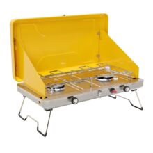 כירת גז לשטח ניידת 2 מבערים צהוב וולקנו אצטק Aztec Volcano Yellow