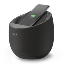 רמקול Hi-Fi חכם שחור עם משטח טעינה אלחוטי בלקין Belkin SoundForm Elite Black