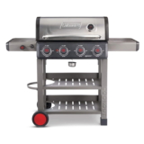 גריל גז 4 מבערים עם כירת צד 45,000 BTU שחור קולמן Coleman Cookout 4