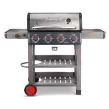גריל גז 4 מבערים עם כירת צד 45,000 BTU שחור קולמן Coleman Cookout 4