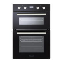 תנור דו תאי 98 ליטר זכוכית שחורה דלונגי DeLonghi DBIS87EDN