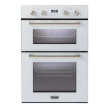 תנור דו תאי 98 ליטר זכוכית לבנה דלונגי DeLonghi DBIS87EDW
