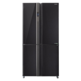 מקרר 4 דלתות מקפיא תחתון שחור 615 ליטר שארפ Sharp SJ-8620BK